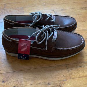 Chaps Windrow Dark Tan Men's Boat Shoes